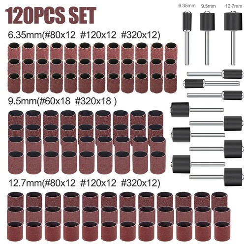 120 pieces sanding drum kit - pieces,